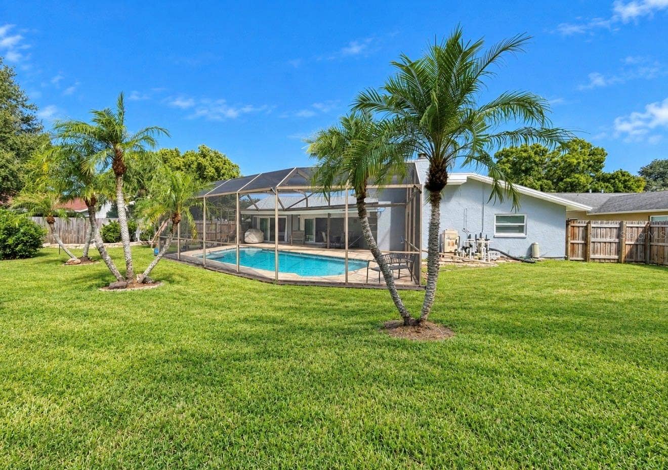 9690 LEEWARD AVENUE, Largo, FL 33773 Large backyard behind pool