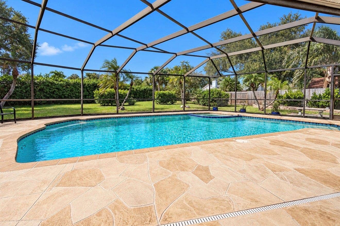 9690 LEEWARD AVENUE, Largo, FL 33773 Screened Enclosed pool area