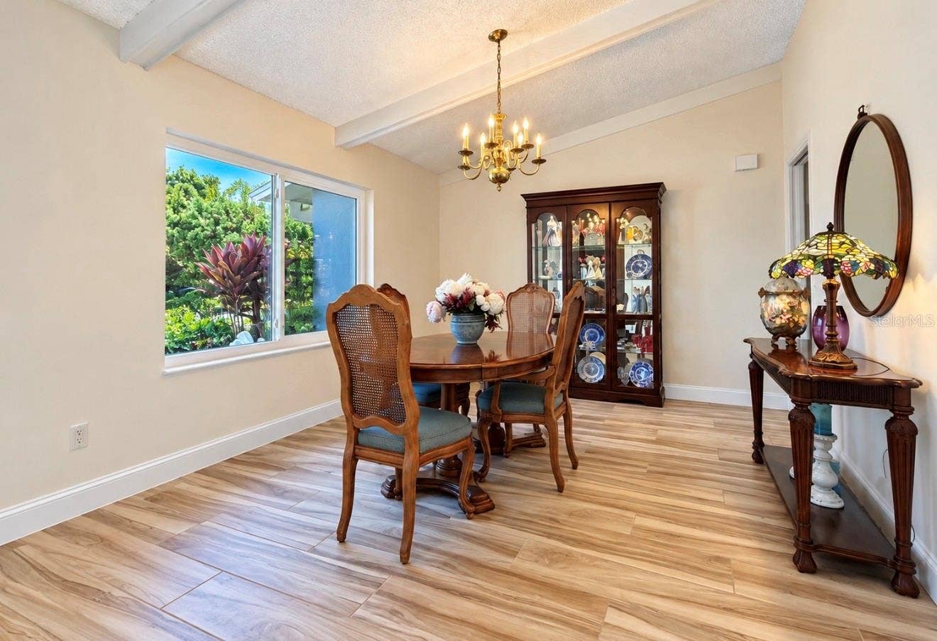 9690 LEEWARD AVENUE, Largo, FL 33773 Dining room with large window