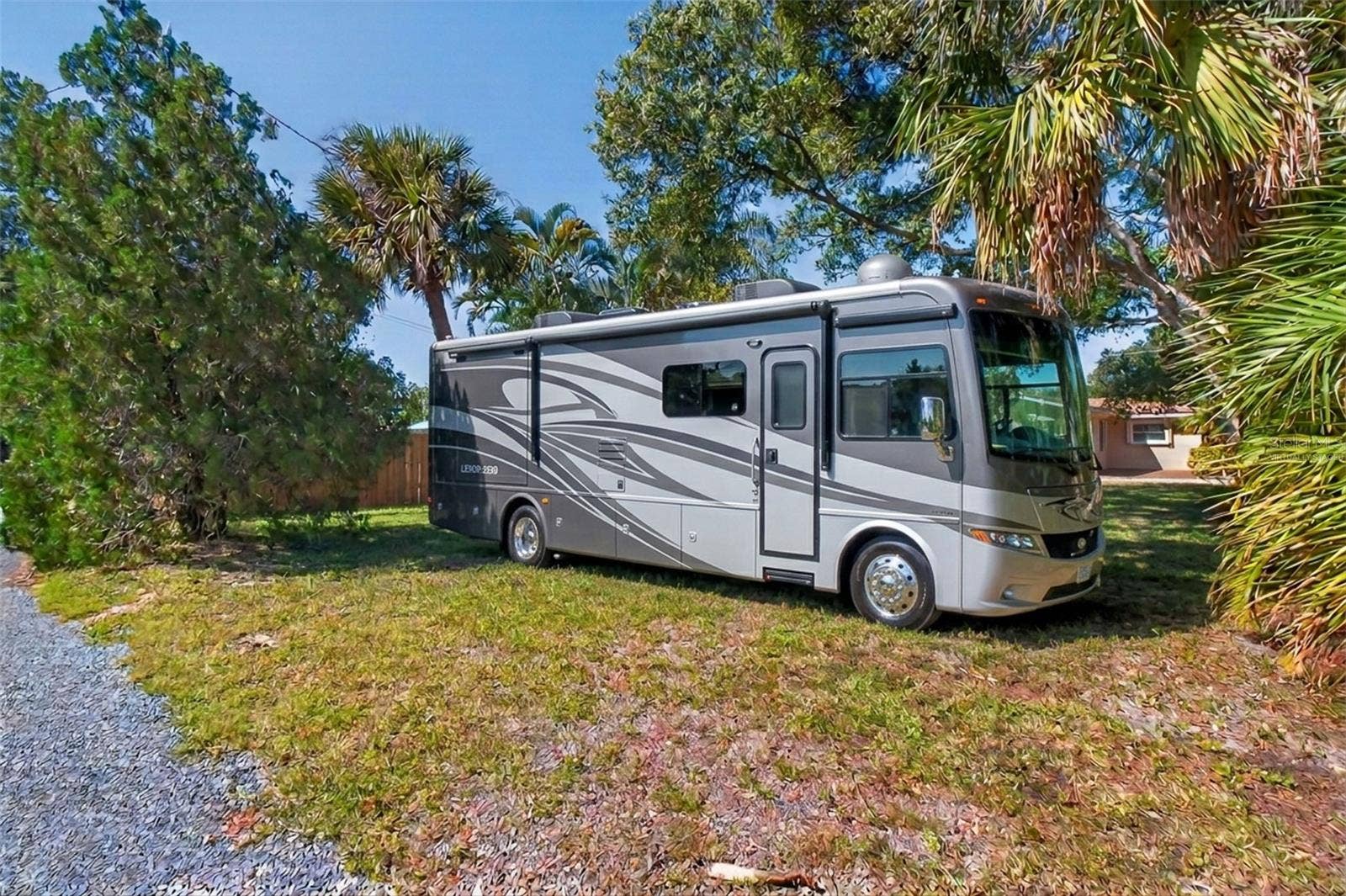 2601 56TH STREET S, Gulfport, FL 33707 Virtually Staged - Back part of the over sized lot has plenty of room for an RV, Boat, or multiple vehicles.