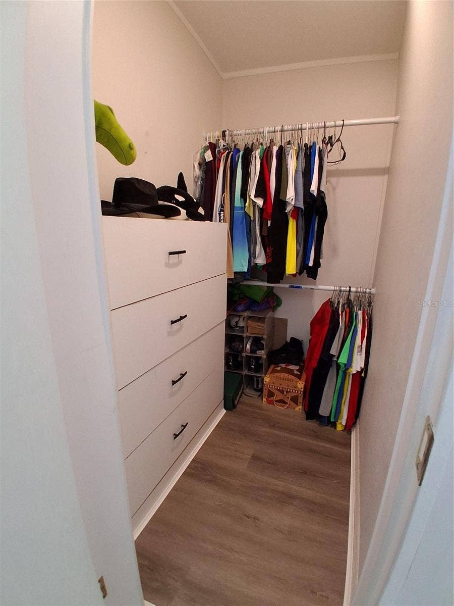 37650 NEWPORT DRIVE, Zephyrhills, FL 33542 Guest Bedroom closet is a great size.