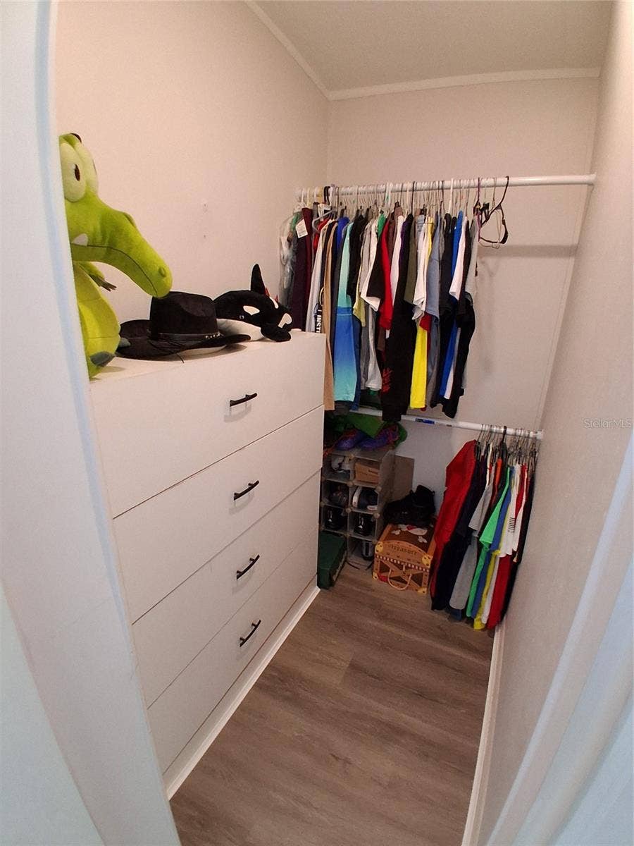 37650 NEWPORT DRIVE, Zephyrhills, FL 33542 Guest closet is spacious enough to allow for a chest of drawers!
