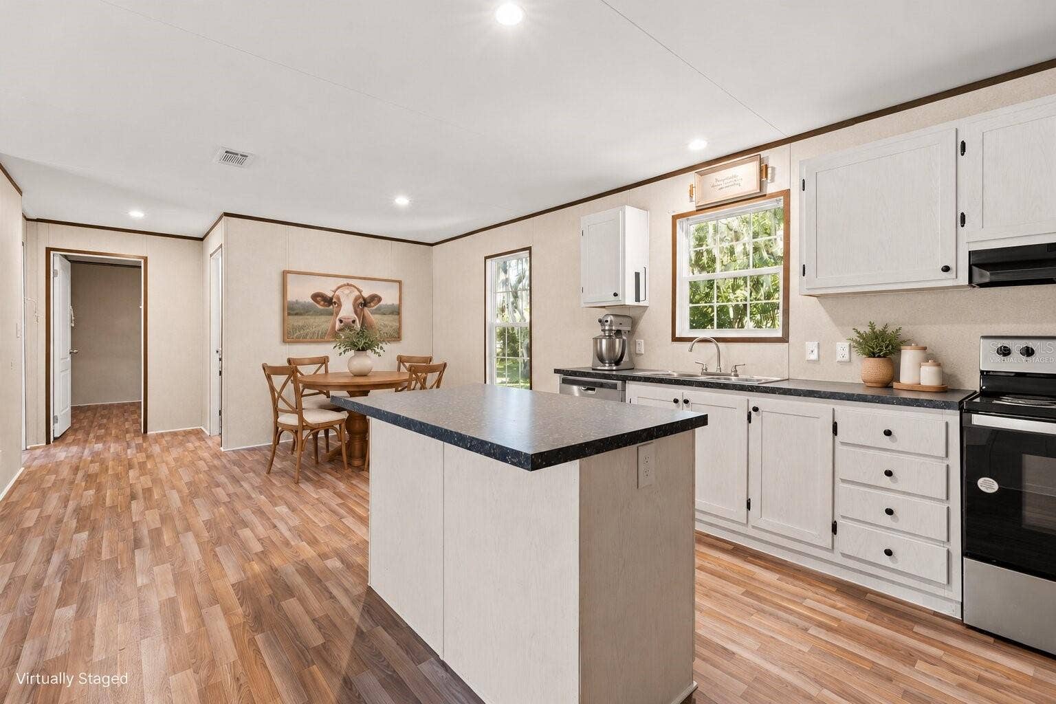 Virtually Staged - Kitchen and Dining