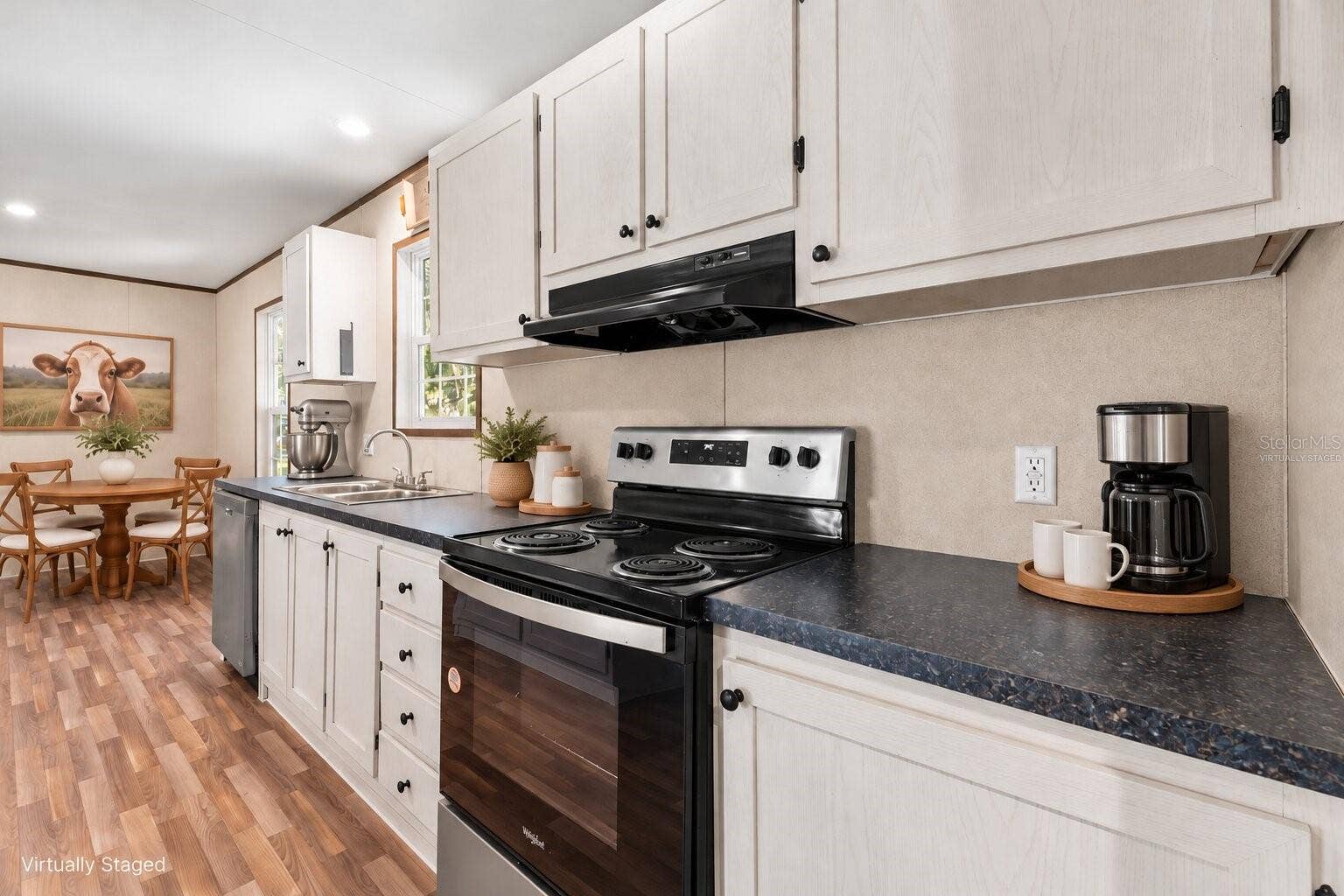Virtually Staged - Kitchen and Dining Room