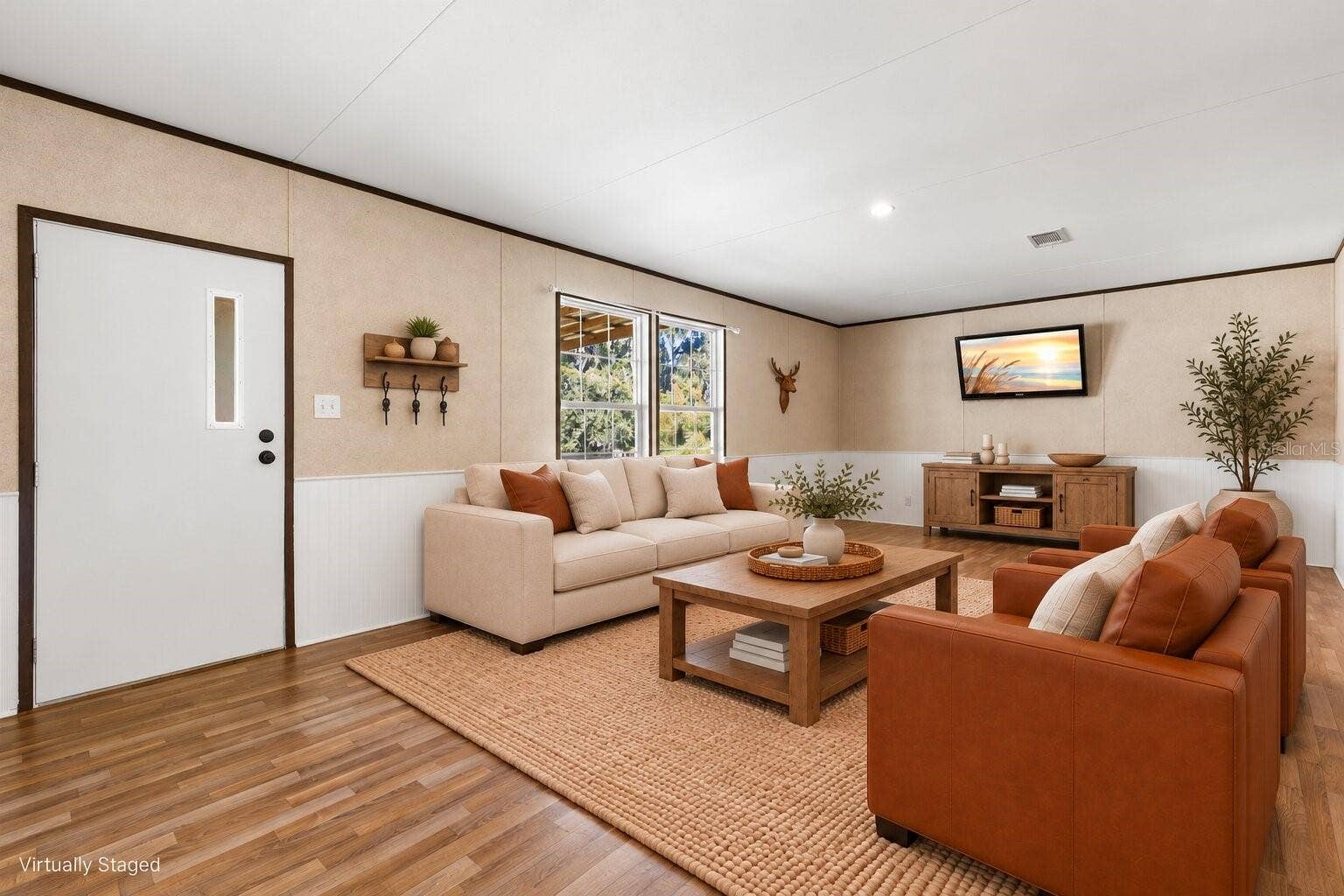 Virutally Staged - Living Room