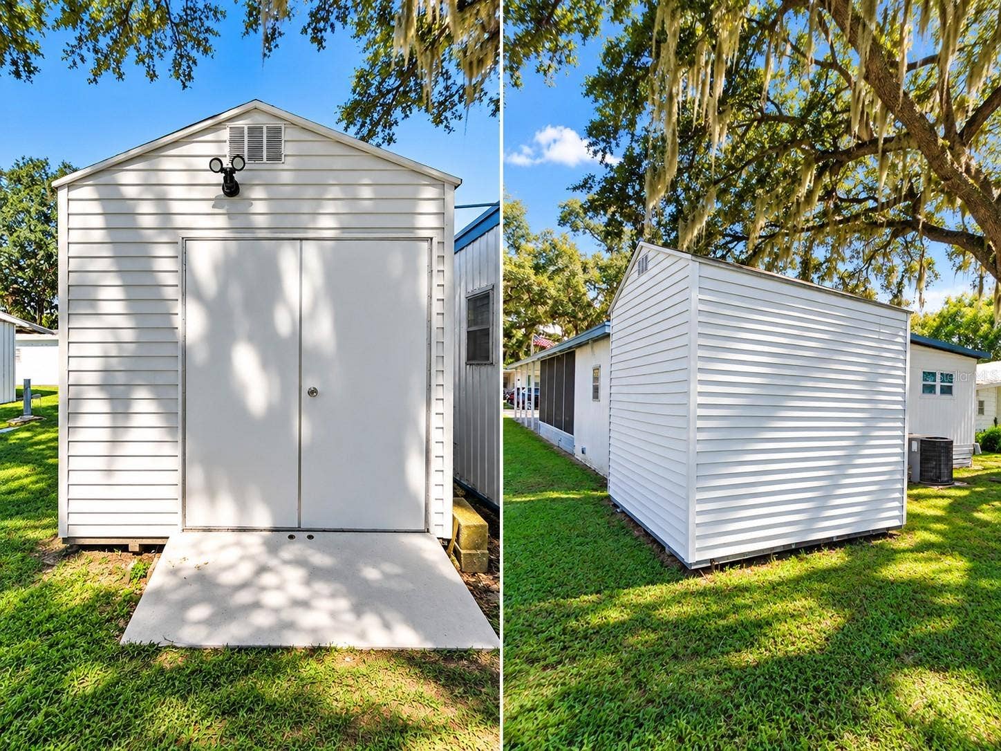 4611 OLIVE DRIVE, Zephyrhills, FL 33542 Storage shed is detacted.