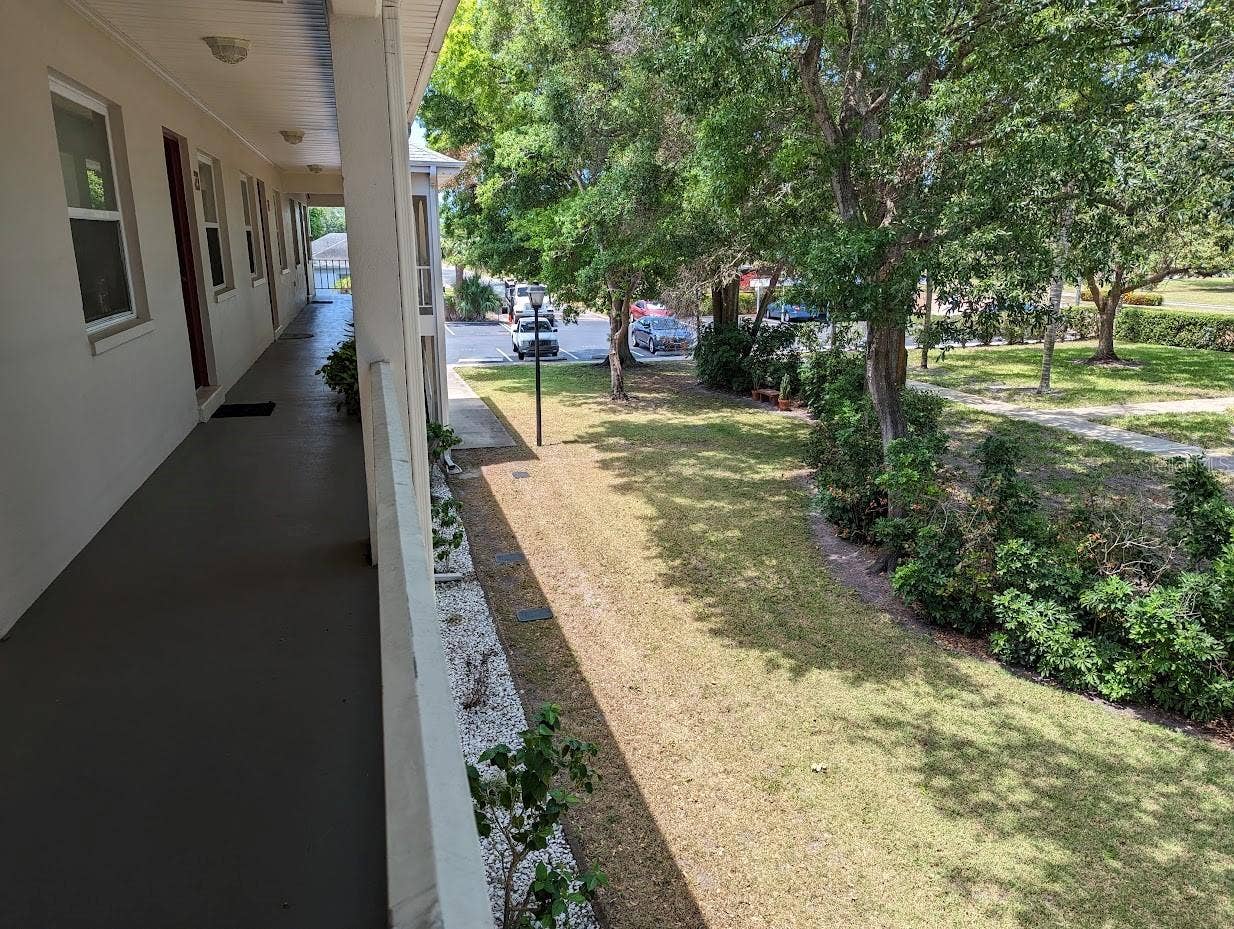 View from outside unit