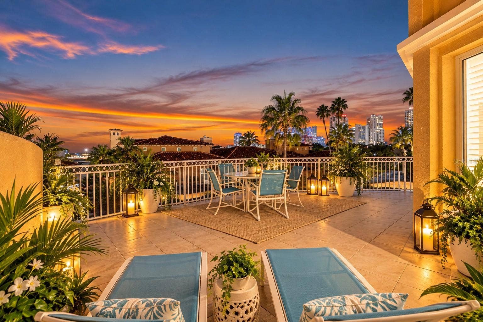 Sunset views from your balcony