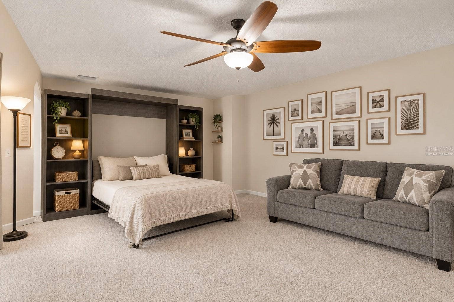 Virtually Staged, Primary Suite #2 (Murphy bed)