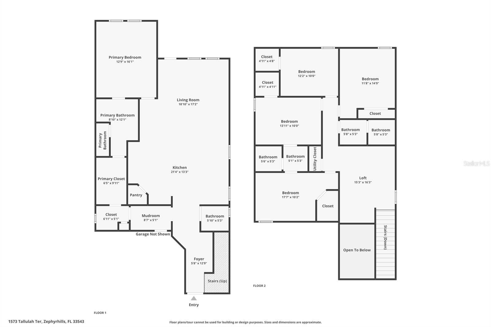 1573 TALLULAH TERRACE, Wesley Chapel, FL 33543 Floor Plan