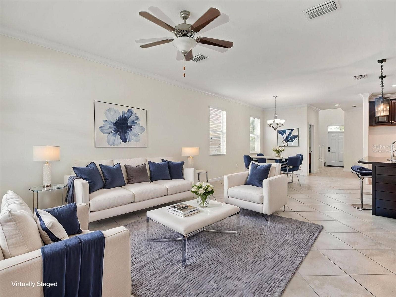 1573 TALLULAH TERRACE, Wesley Chapel, FL 33543 Living Room (virtually staged)