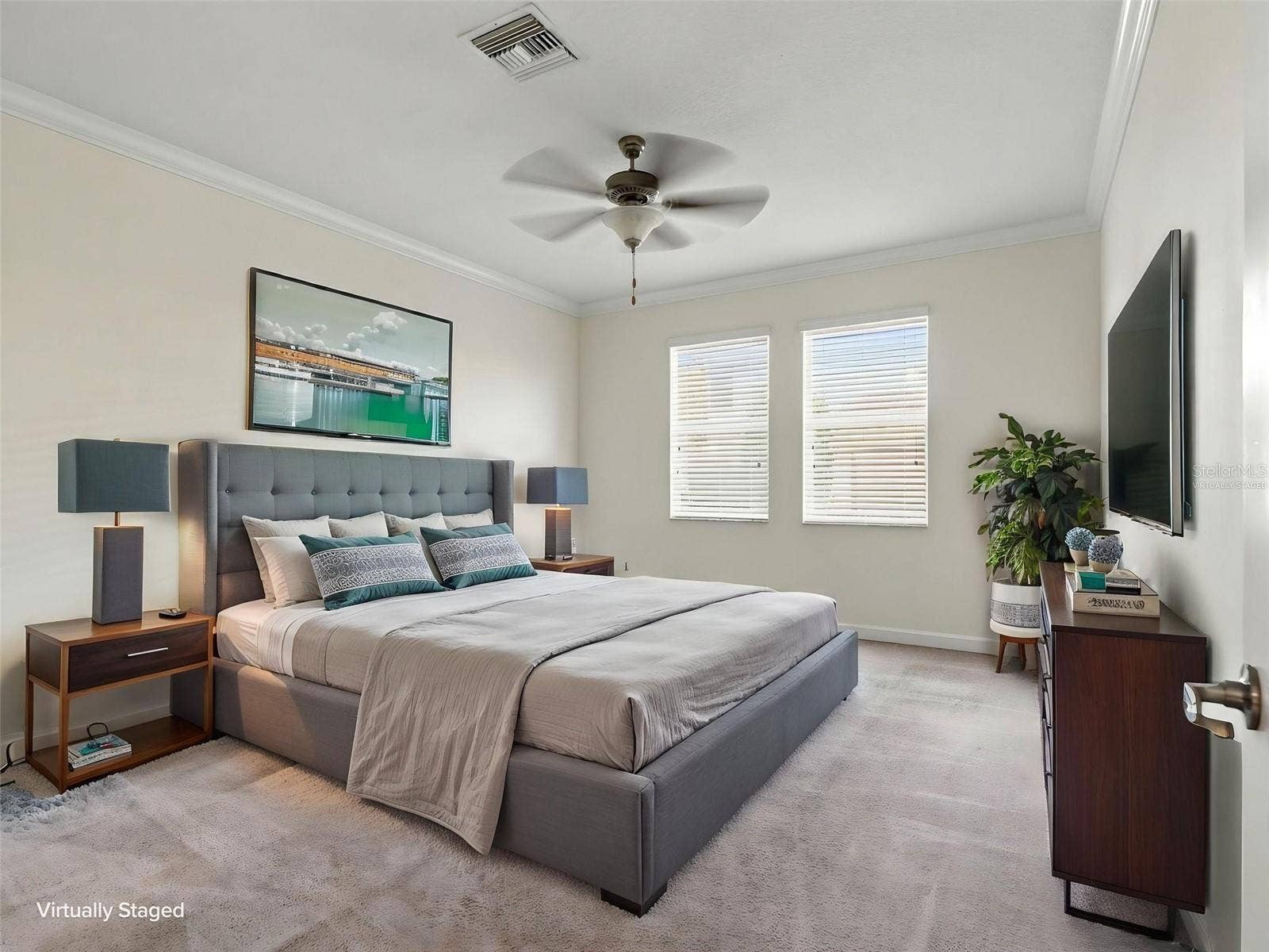 1573 TALLULAH TERRACE, Wesley Chapel, FL 33543 Bedroom 2 (virtually staged)