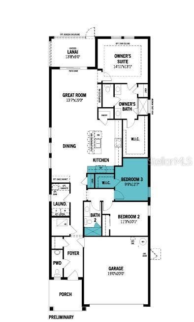 13121 OXEYE LANE, Parrish, FL 34219 Floor Plan
