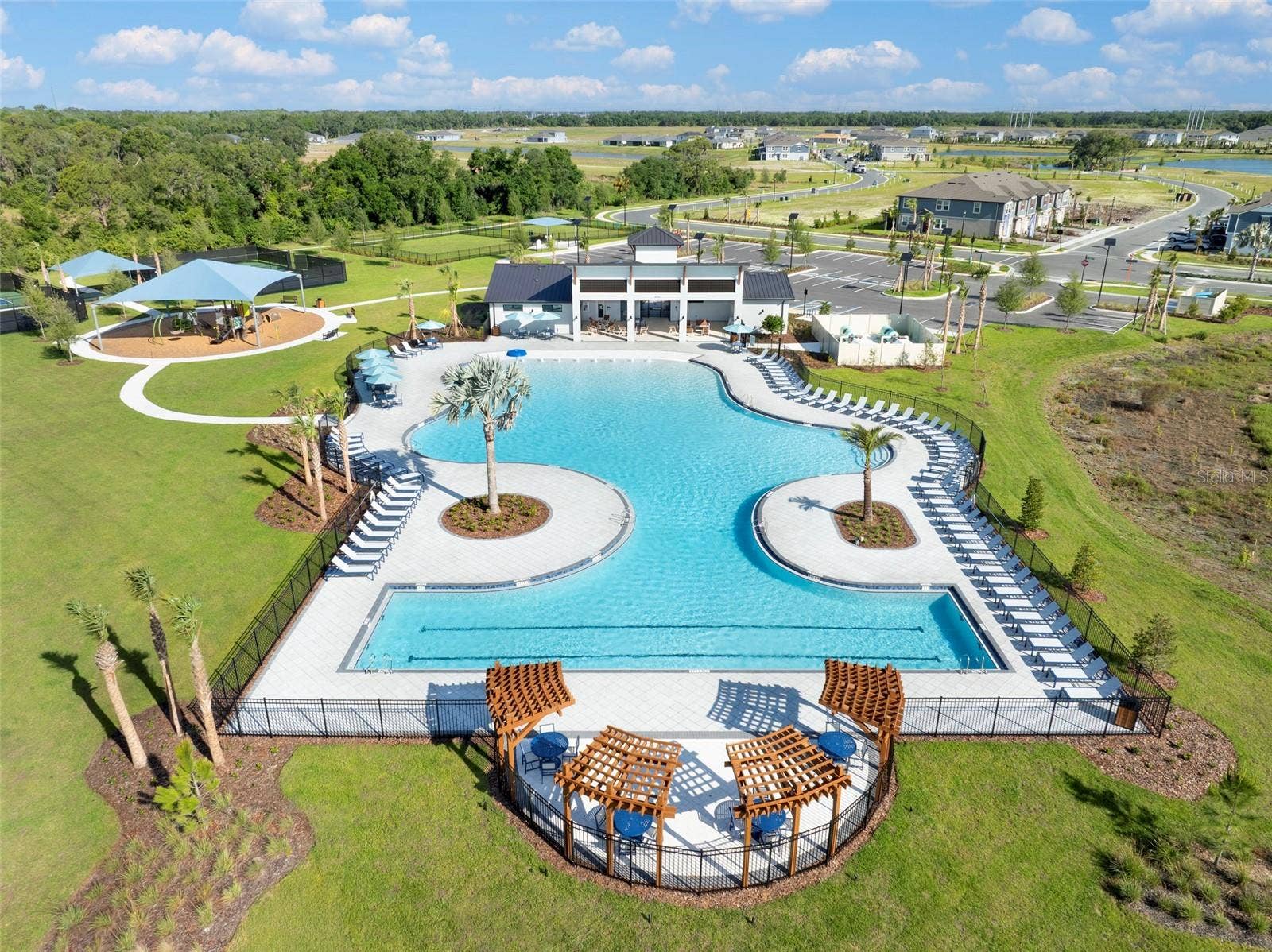 13121 OXEYE LANE, Parrish, FL 34219 Pool Aerial