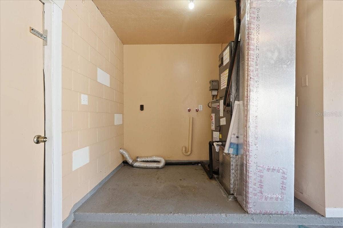 Washer & Dryer hookup in the garage