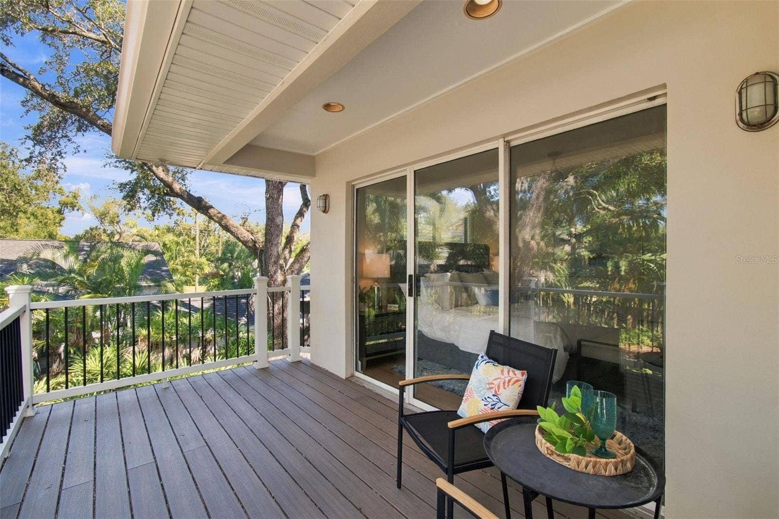 Private Balcony off Primary Suite (Second Floor)