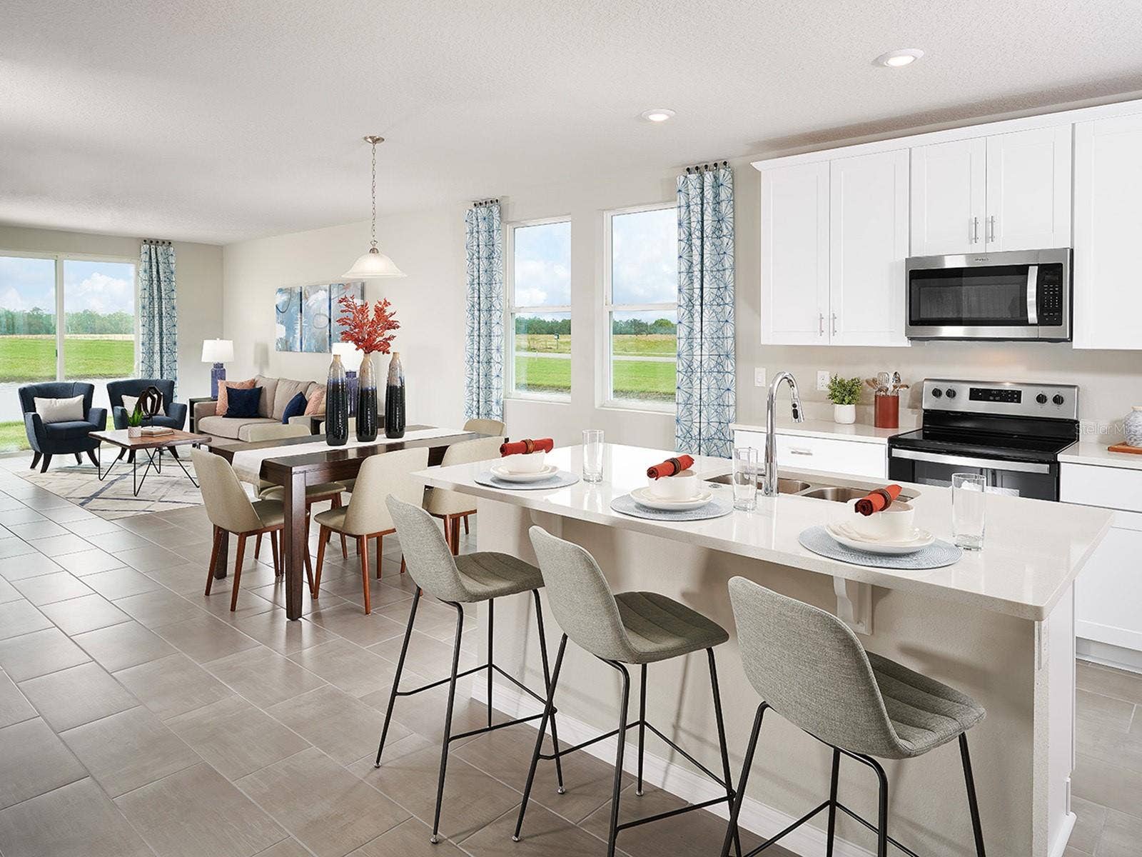 Welcome to Hamilton Bluff, a thoughtfully designed home that blends comfort, style, and everyday functionality. This inviting floorplan features three spacious bedrooms, two full baths, and a versatile family room, offering the flexibility needed for today's lifestyle. The heart of the home showcases an open-concept kitchen that flows seamlessly into the dining area and expansive great room, creating a warm and welcoming space perfect for entertaining guests or enjoying quiet evenings with family. Designed for effortless living and lasting memories, Hamilton Bluff offers the ideal combination of modern convenience and timeless appeal.