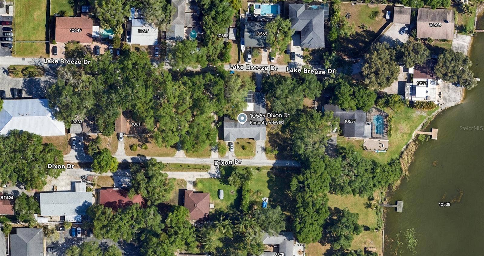 10569 DIXON DRIVE, Seminole, FL 33772 Satellite View