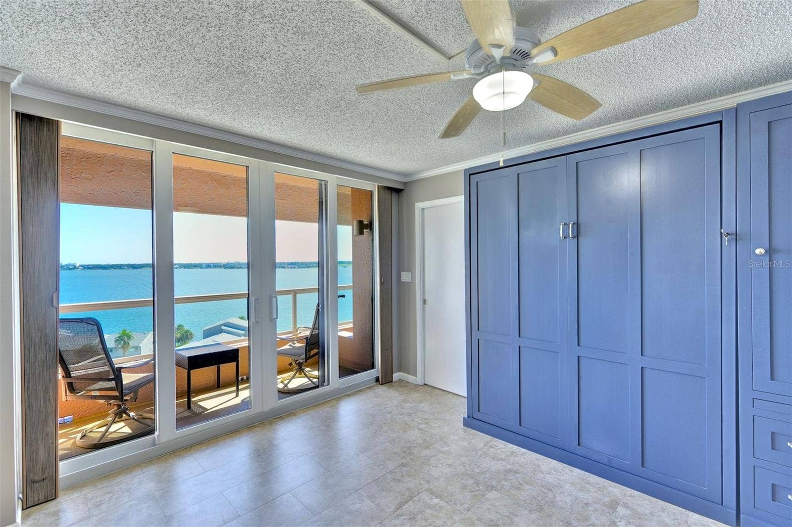 1340 GULF BOULEVARD, #10A, Clearwater, FL 33767 Guest room 2 with custom murphy bed