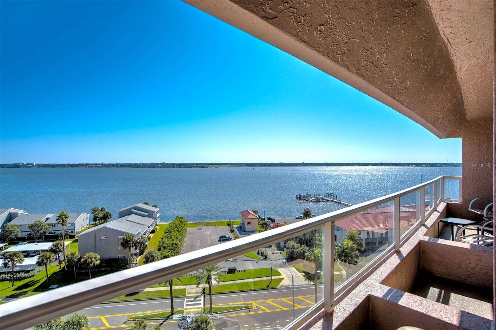 1340 GULF BOULEVARD, #10A, Clearwater, FL 33767 Guest room balcony with intracoastal views