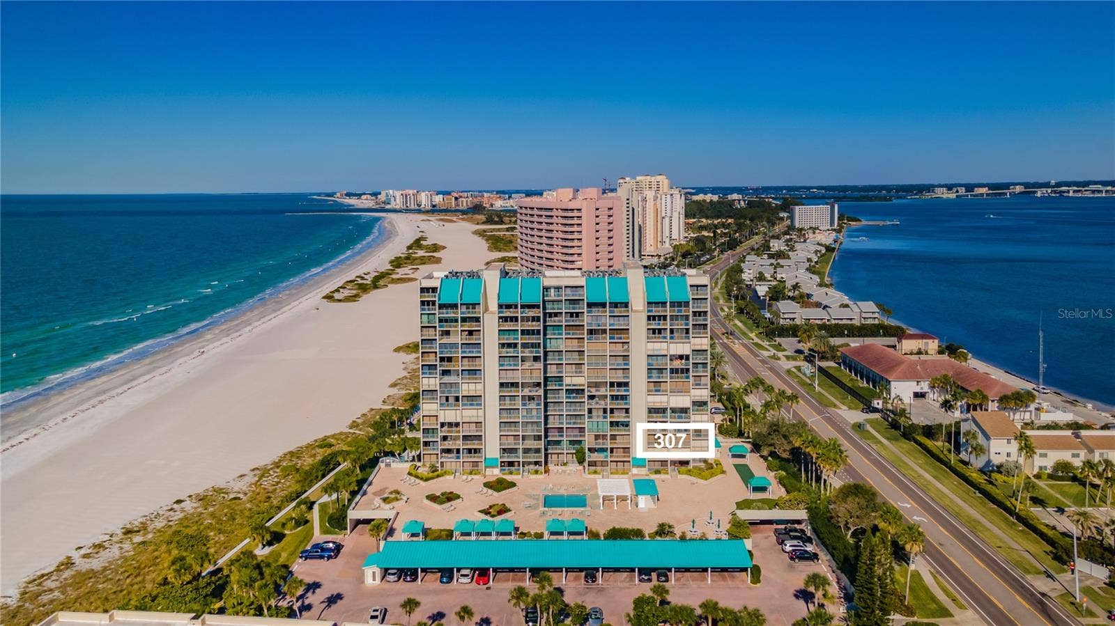 1380 GULF BOULEVARD, #307, Clearwater Beach, FL 33767 PANORAMIC WATER VIEWS