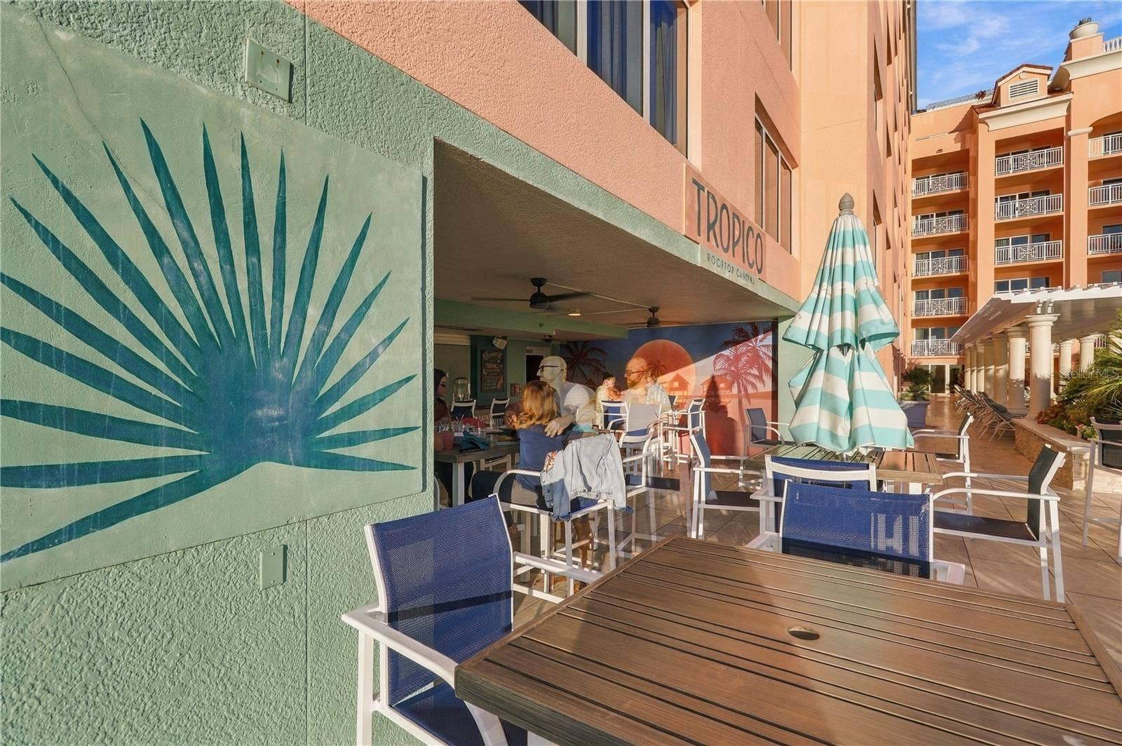 301 S GULFVIEW BOULEVARD, #303, Clearwater, FL 33767 Tropico Pool side restaurant