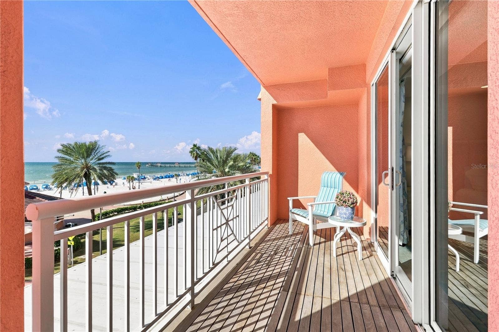 301 S GULFVIEW BOULEVARD, #303, Clearwater, FL 33767 Primary bedroom balcony