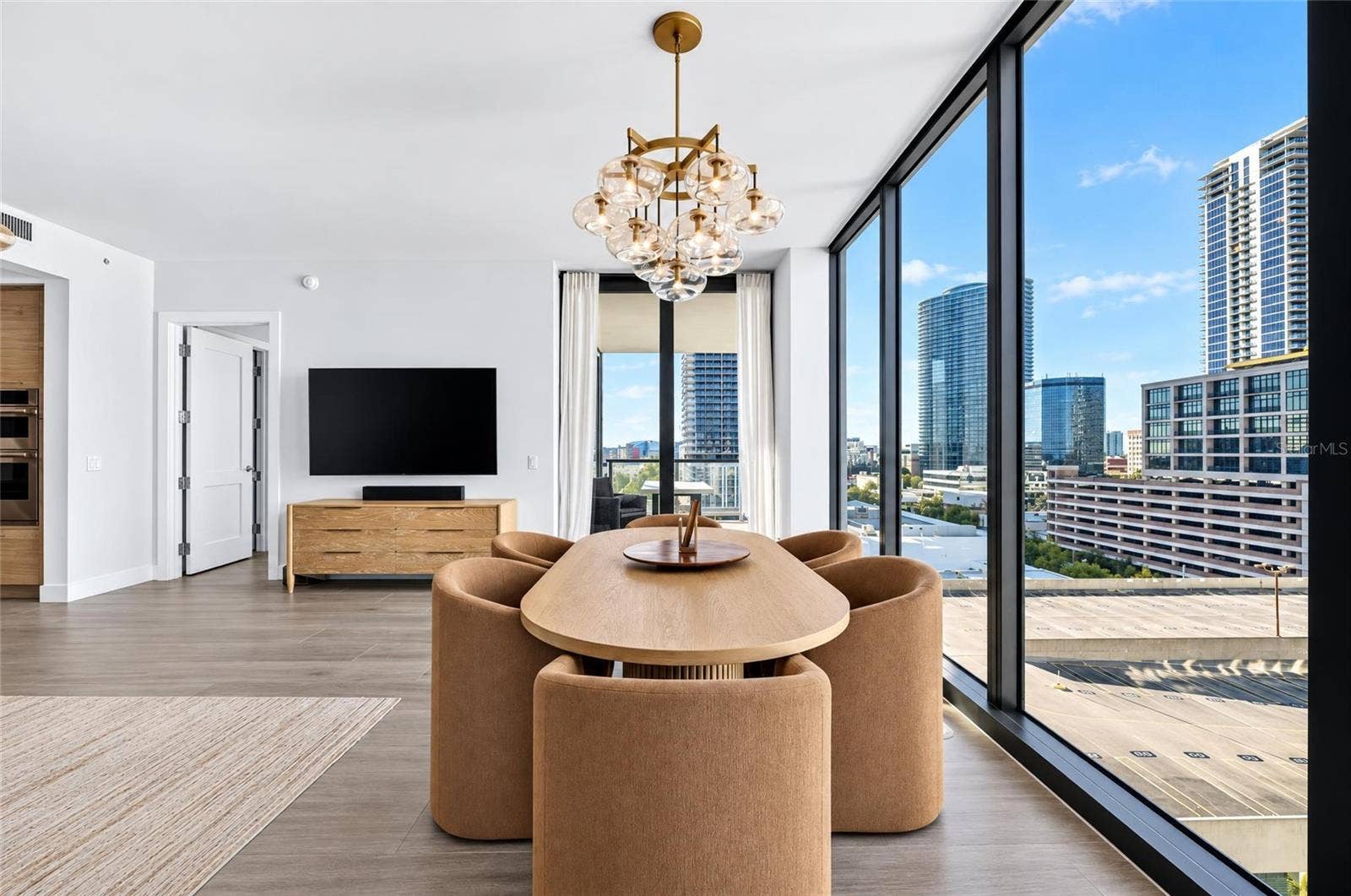 301 1ST STREET S, #1004, St Petersburg, FL 33701 Dining Room View from East Terrace