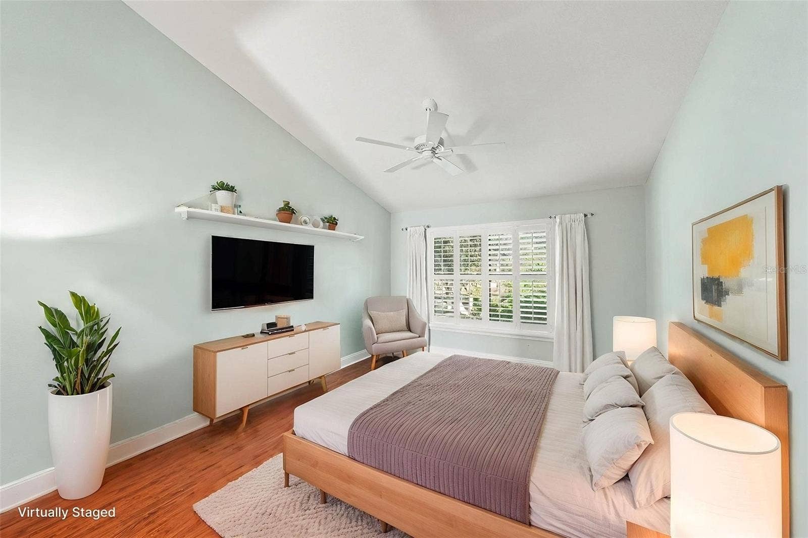 17544 FAIRMEADOW DRIVE, Tampa, FL 33647 Primary bedroom staged