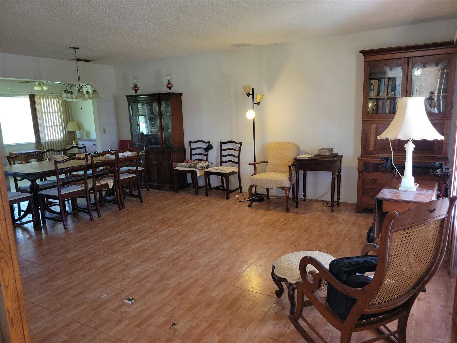 1527 ALLEGHENY DRIVE, Sun City Center, FL 33573 Living room and dining room