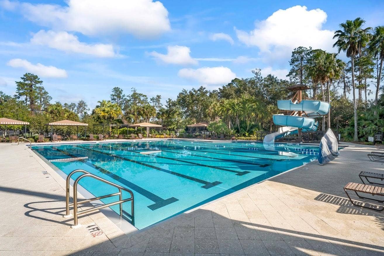 4319 RUSTIC PINE PLACE, Wesley Chapel, FL 33544 Lap Pool with Slide