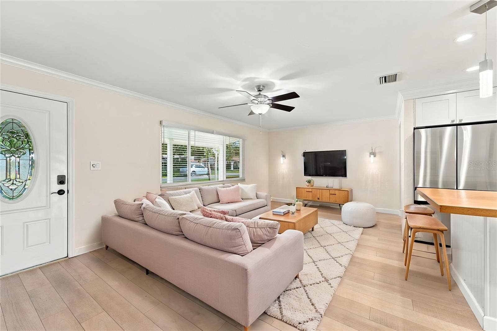 Virtually Staged Living Room