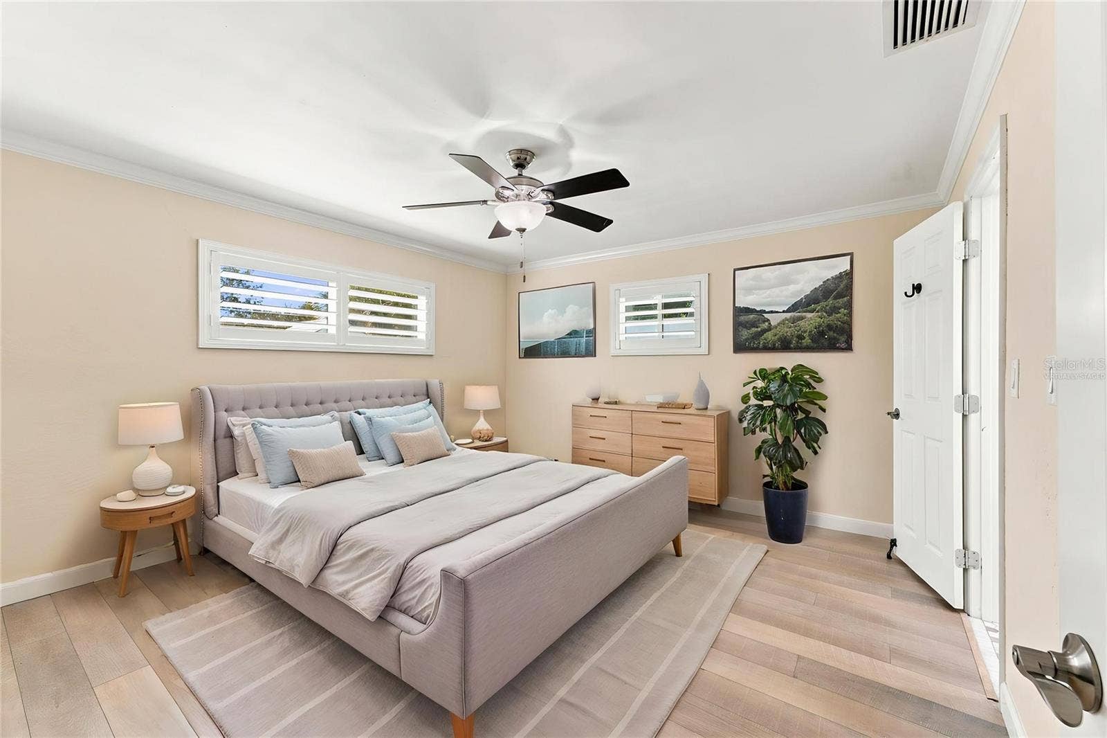Virtually Staged Primary Suite
