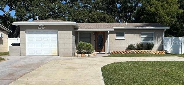 5717 15TH AVENUE N, St Petersburg, FL 33710 Front view of property with off street parking for five vehicles