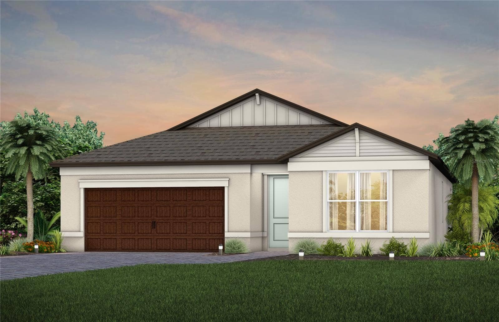 6656 ASBURY BARNES LANE, Wesley Chapel, FL 33545 Exterior Rendering, Elevation CO1