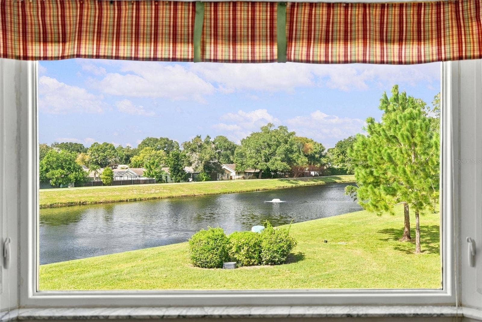 2228 SWEDISH DRIVE, #22, Clearwater, FL 33763 Peaceful & relaxing view out the kitchen window