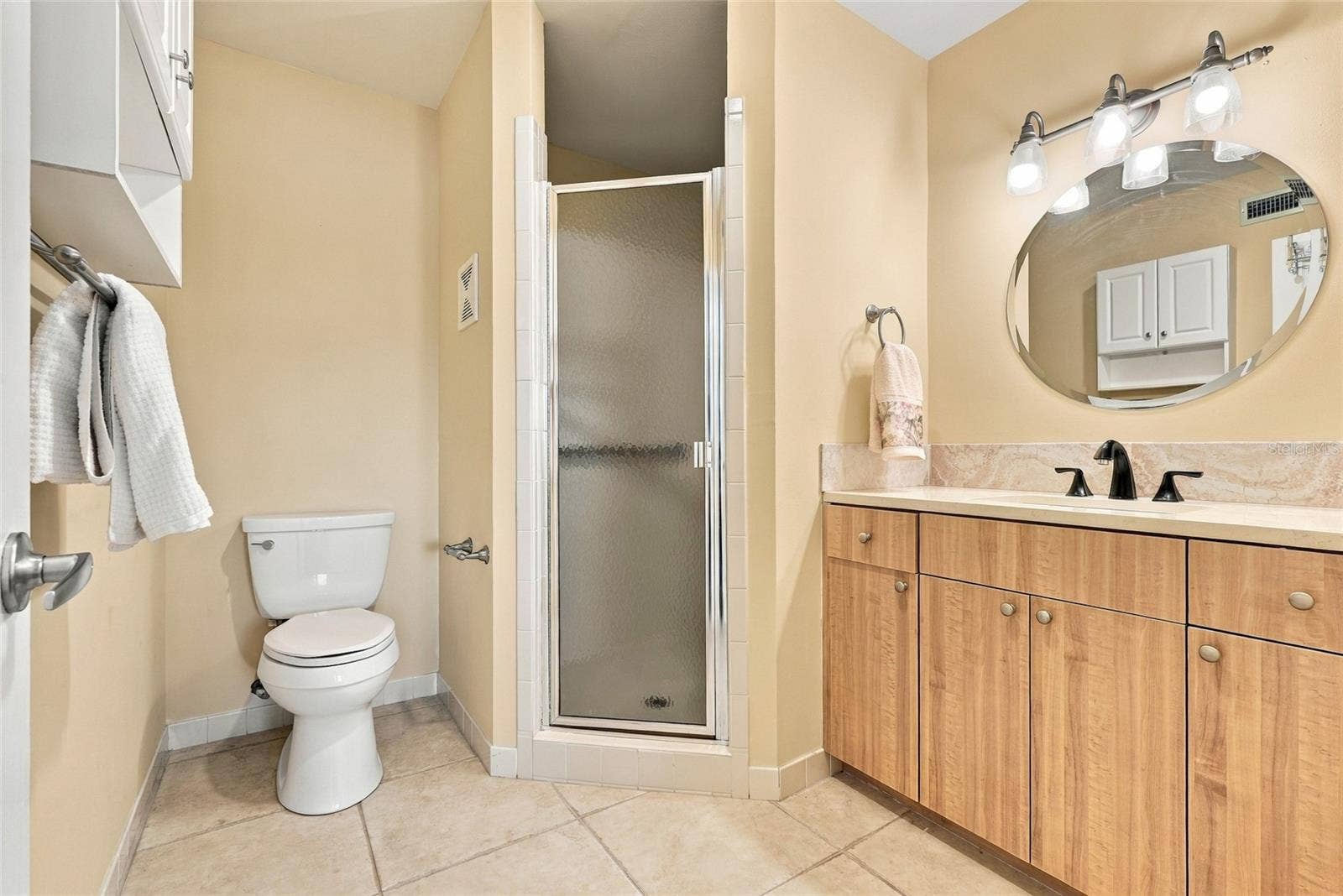 2228 SWEDISH DRIVE, #22, Clearwater, FL 33763 Master bathroom with walk in shower