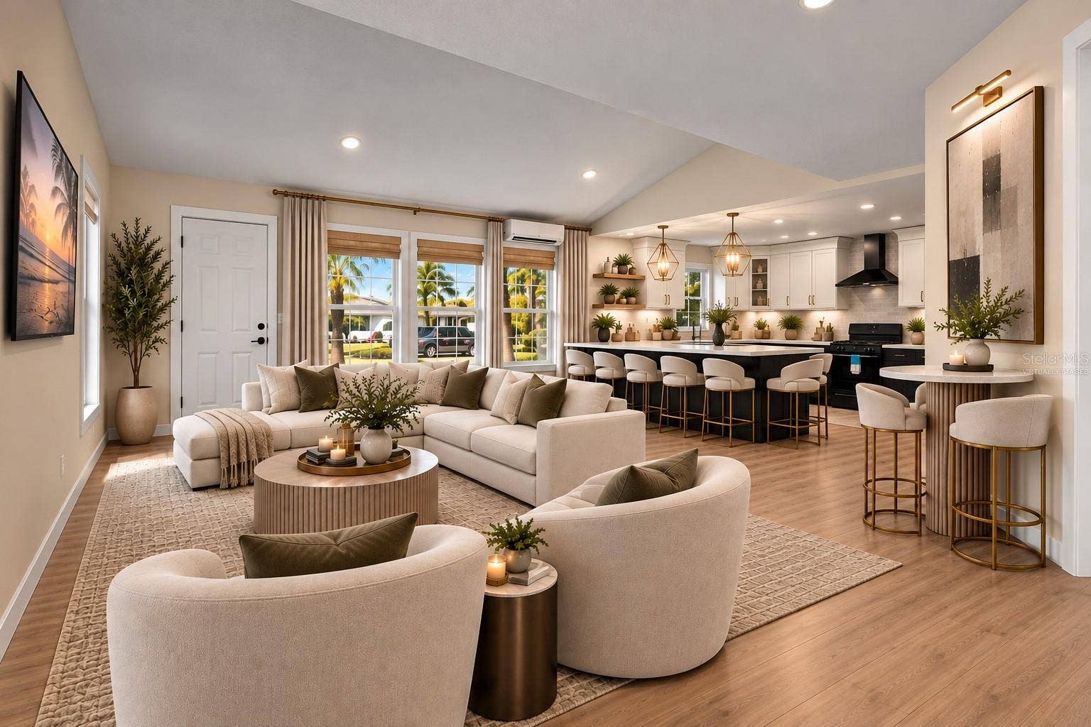 Virtually staged to show size and endless possibilities to utilize space