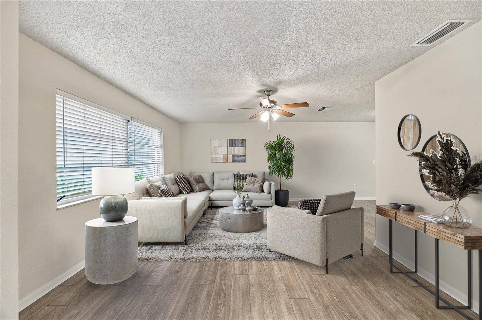 Virtually Staged* Living Room