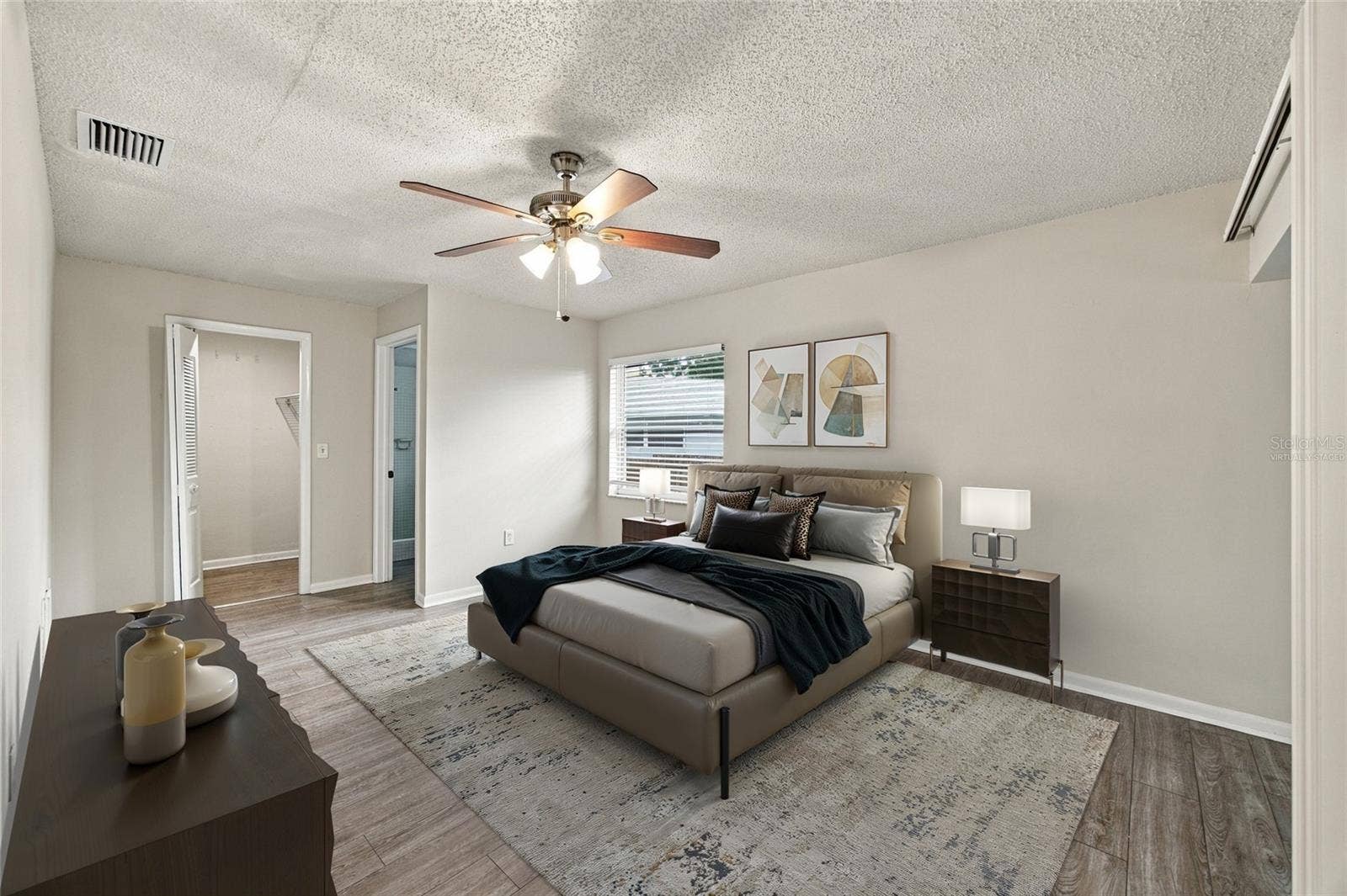 Virtually Staged* Primary Bedroom