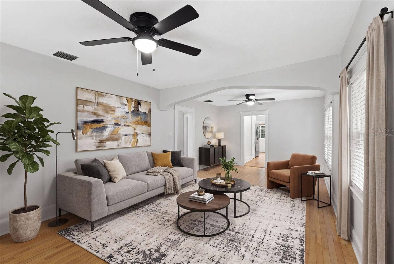 6303 N KING STREET, Tampa, FL 33604 Living room - virtually staged