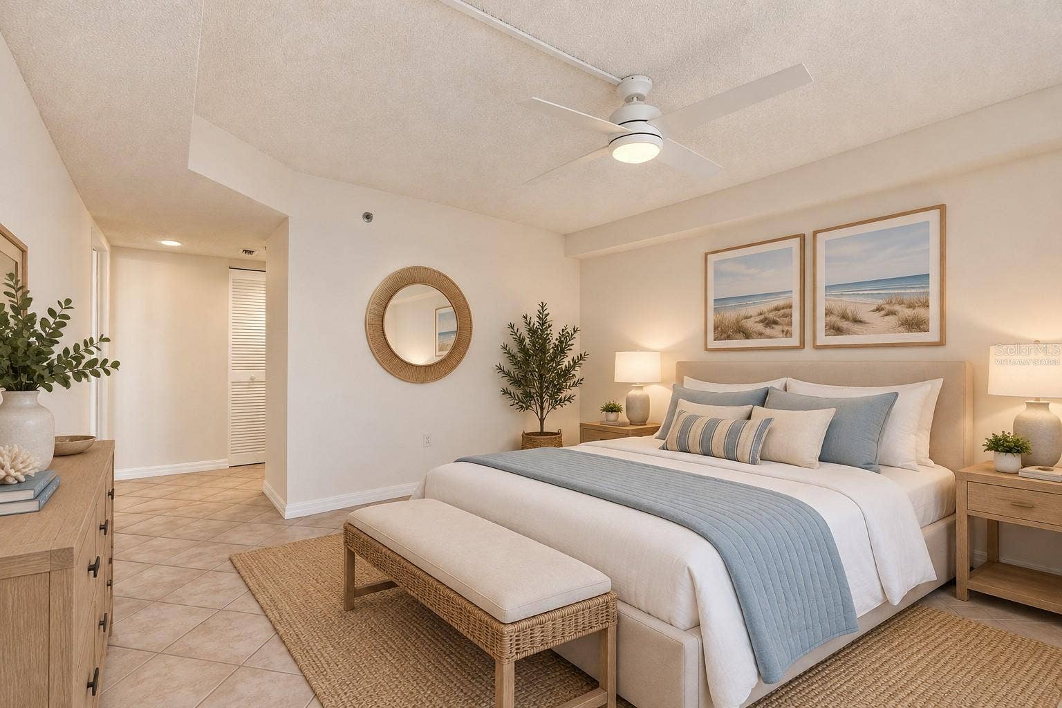 6035 SEA RANCH DRIVE, #502, Hudson, FL 34667 Virtually staged photo.Primary Bedroom