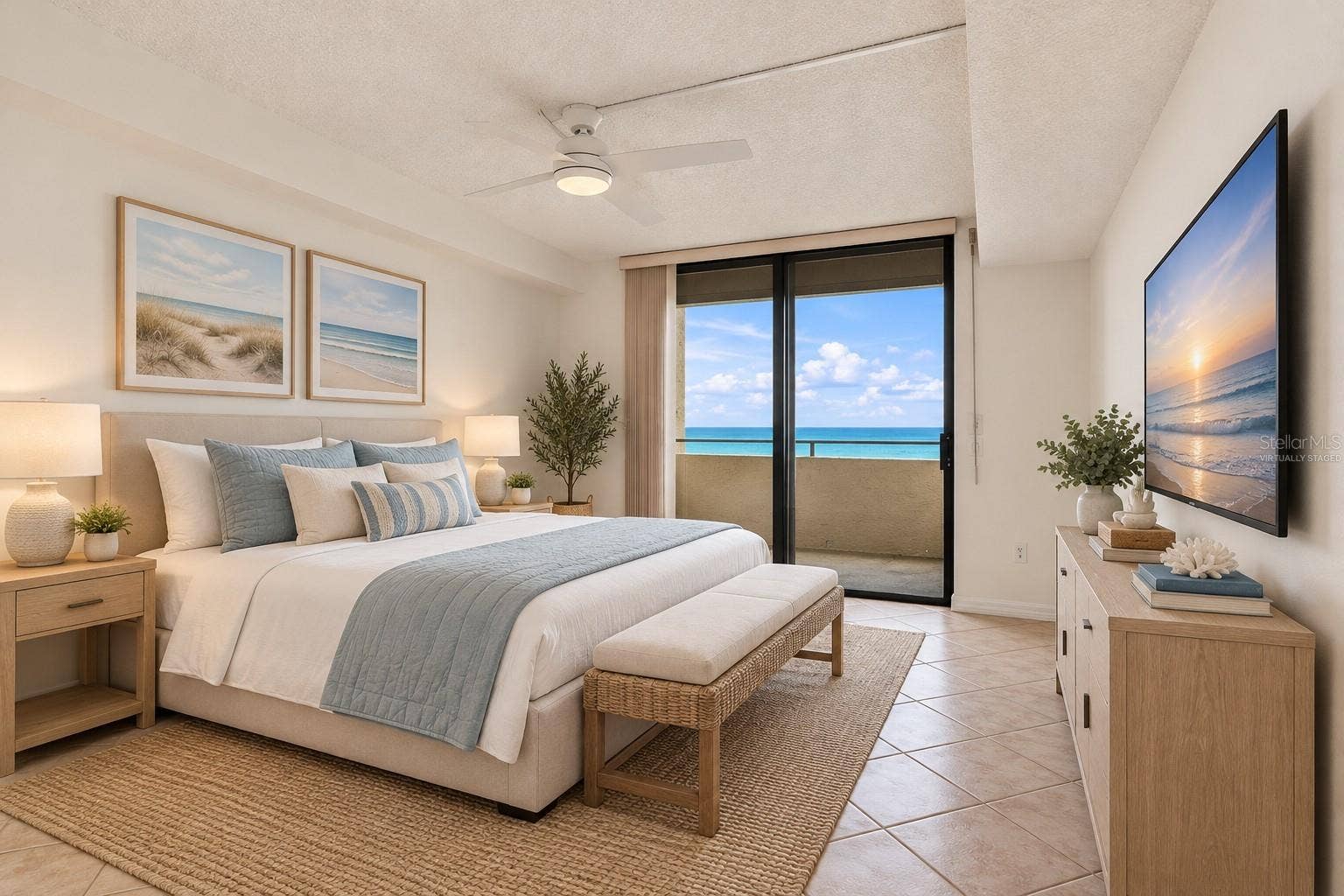 6035 SEA RANCH DRIVE, #502, Hudson, FL 34667 Virtually staged photo.Primary bedrooms