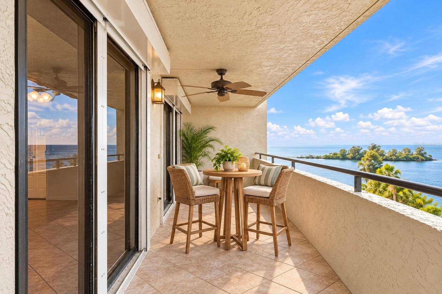 6035 SEA RANCH DRIVE, #502, Hudson, FL 34667 Virtually staged photo. Open water views