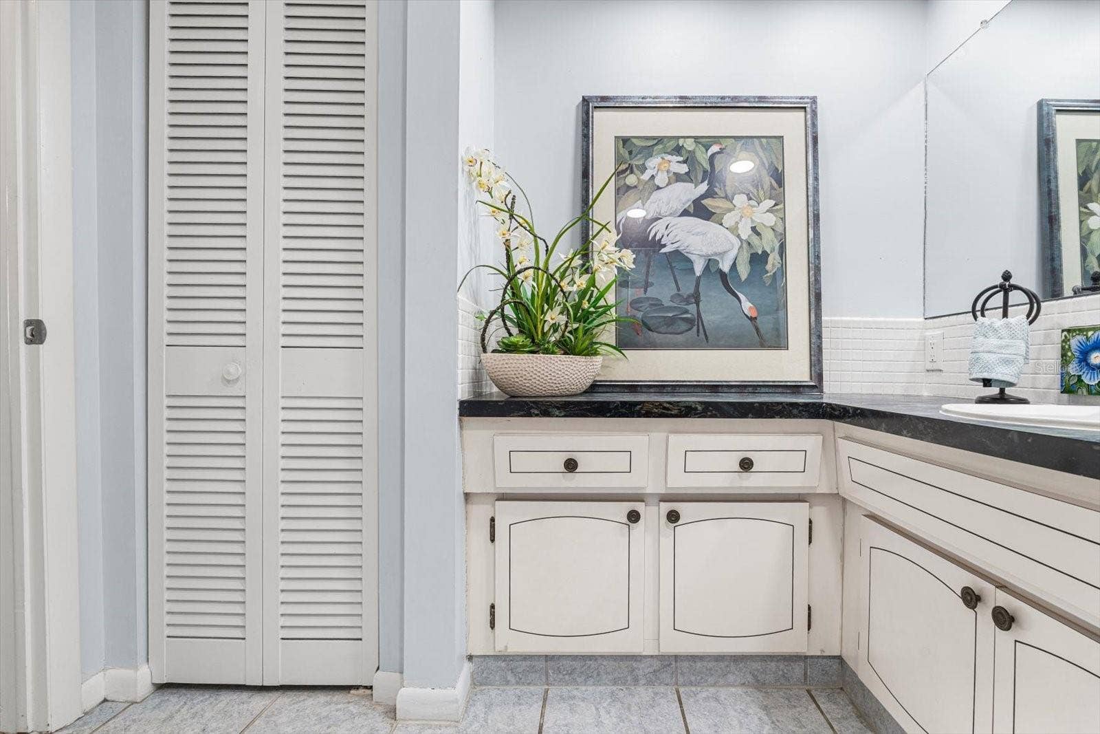 10351 REGAL DRIVE, #4, Largo, FL 33774 Lots of counter space and roomy linen closet completes this bathroom.