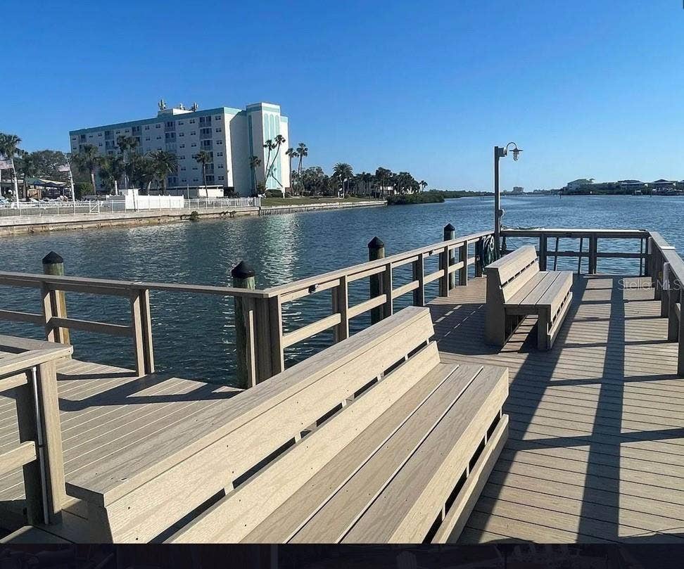 10351 REGAL DRIVE, #4, Largo, FL 33774 Soak up the sun and watch the boats cruise by while fishing on the pier.