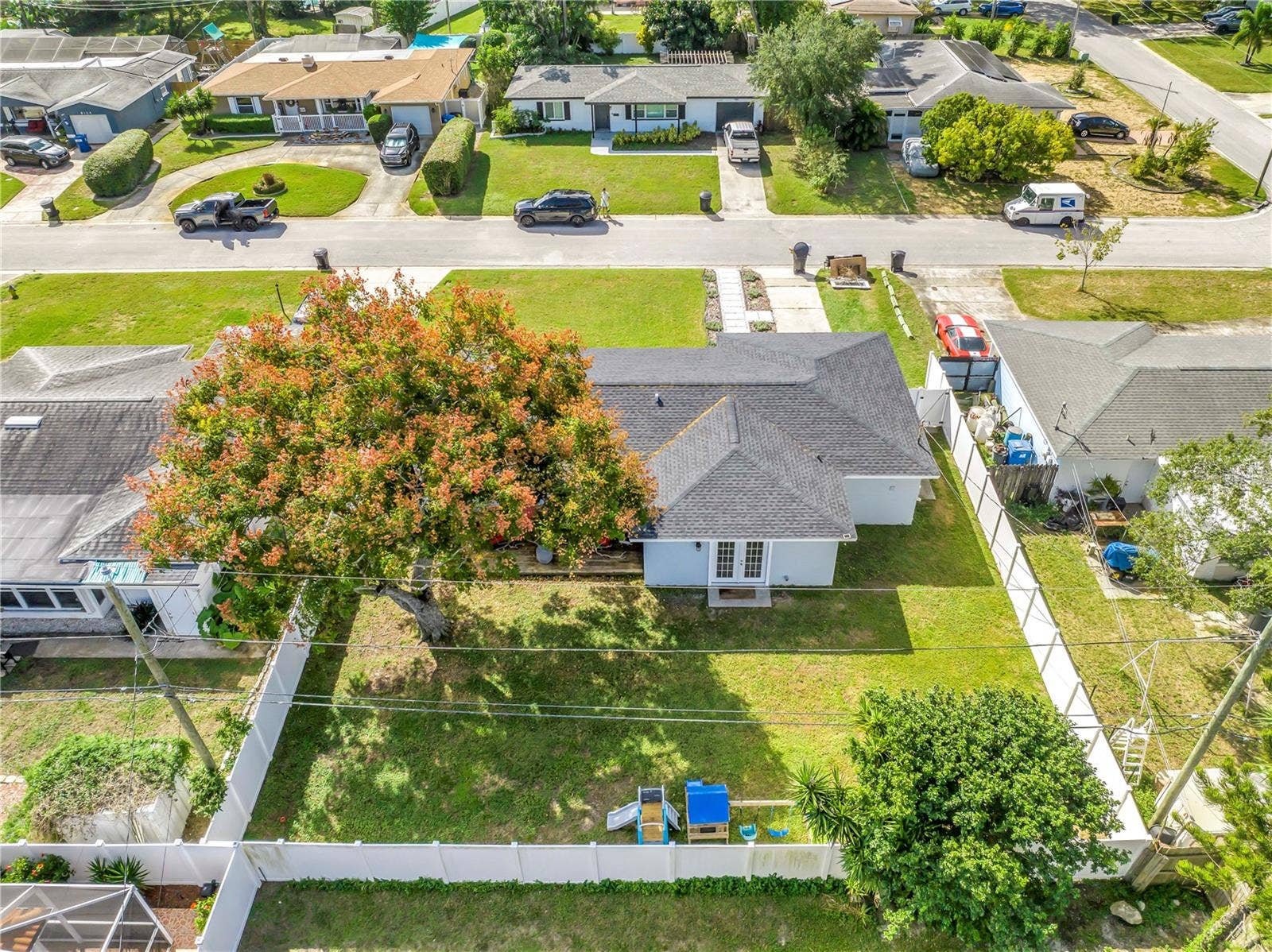 Aerial View of Backyard
