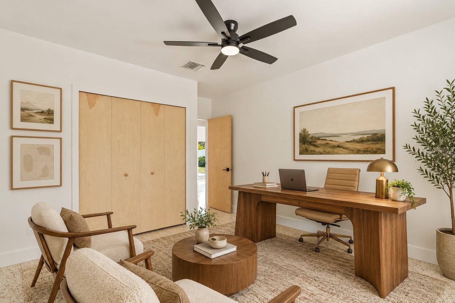 123 8TH STREET, Belleair Beach, FL 33786 3rd bedroom-office, virtually staged