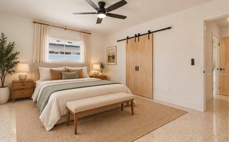 123 8TH STREET, Belleair Beach, FL 33786 primary bedroom - virtually staged