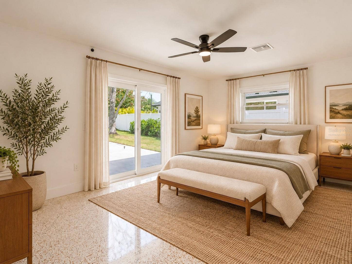 123 8TH STREET, Belleair Beach, FL 33786 primary bedroom - virtually staged